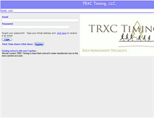 Tablet Screenshot of entry.trxctiming.com